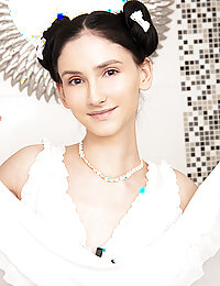 Teen hottie in bathroom MILKY